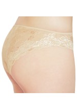 Floral Lace Briefs Knickers Beige 3213